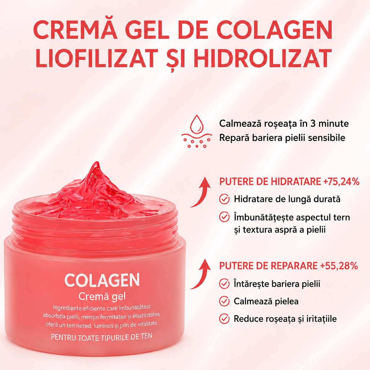 Cremă Jelly cu Colagen