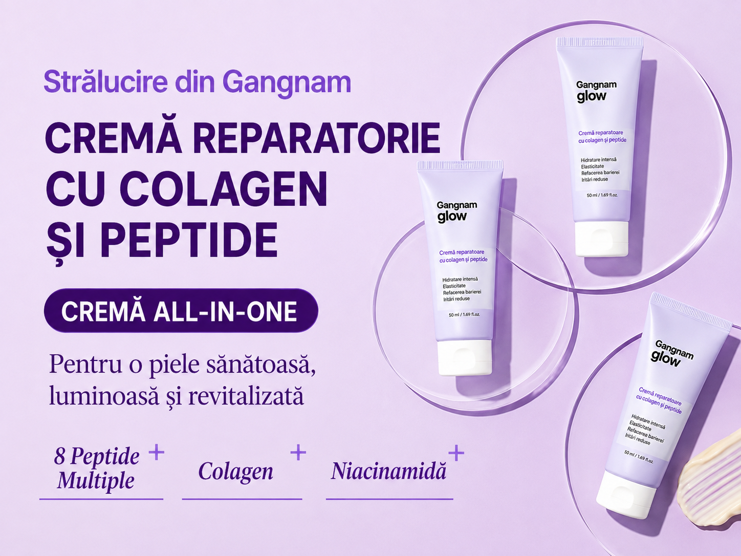 Cremă Reparatorie cu Colagen & Peptide